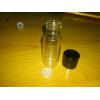 22管徑高33透明5ML螺口西林瓶配黑色金屬蓋硅膠內塞